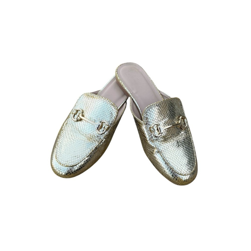 ShuShop Talisa Gold Loafers Size 7.5